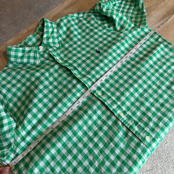 Ralph Lauren Men's Classic Fit Double Faced Gingham Button Down Shirt XL - Picture 7 of 8